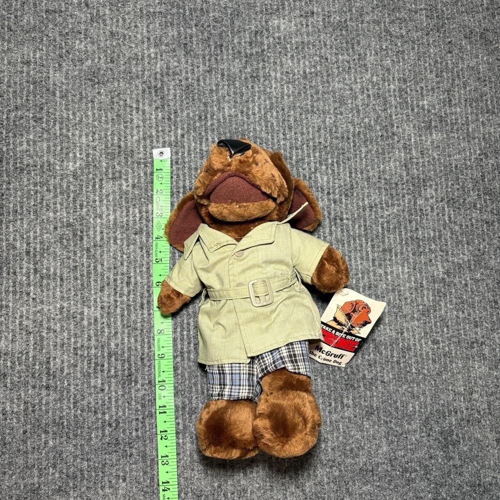 Vintage Mc. Gruff The Crime Dog Plush 11in.